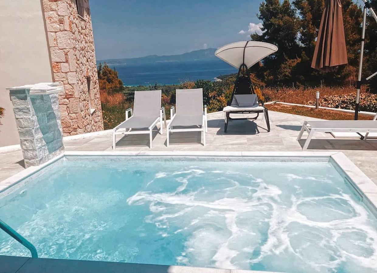 Earthy Boutique Luxurious House -Marble Luxury House Paliouri Exterior foto