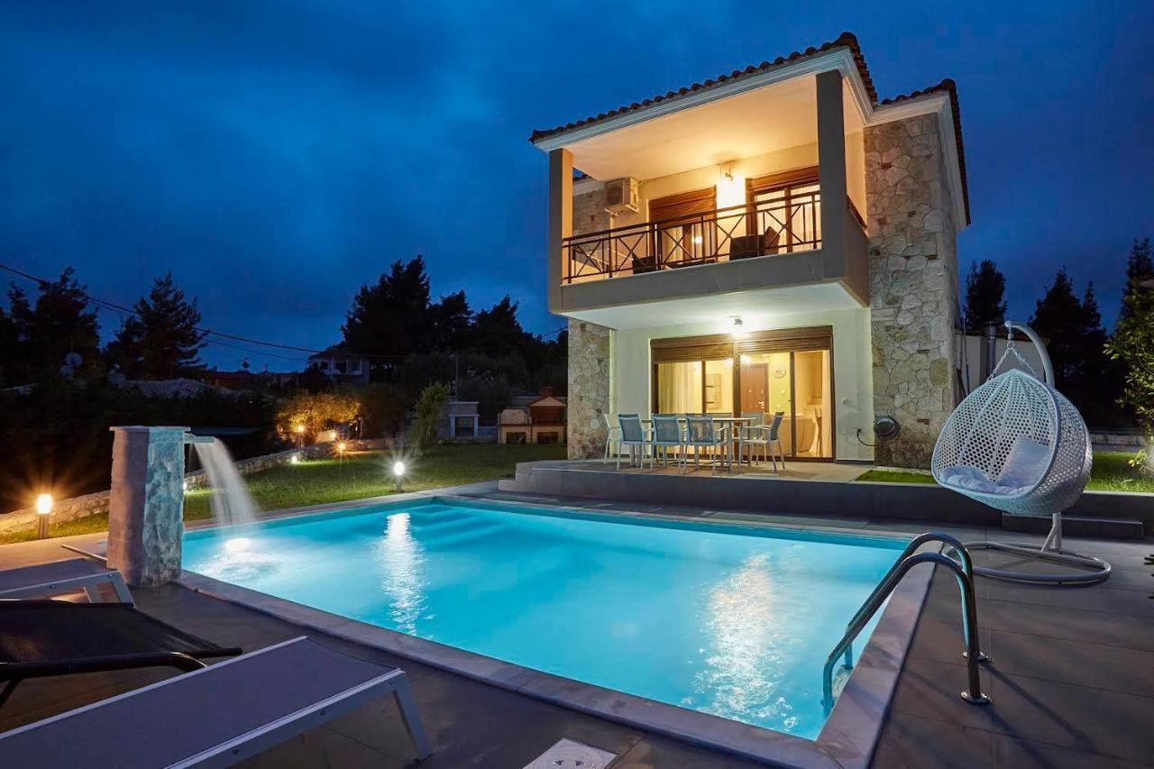 Earthy Boutique Luxurious House -Marble Luxury House Paliouri Exterior foto