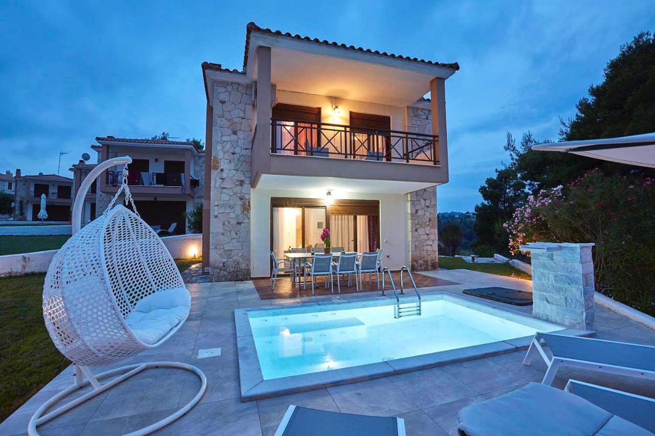 Earthy Boutique Luxurious House -Marble Luxury House Paliouri Exterior foto