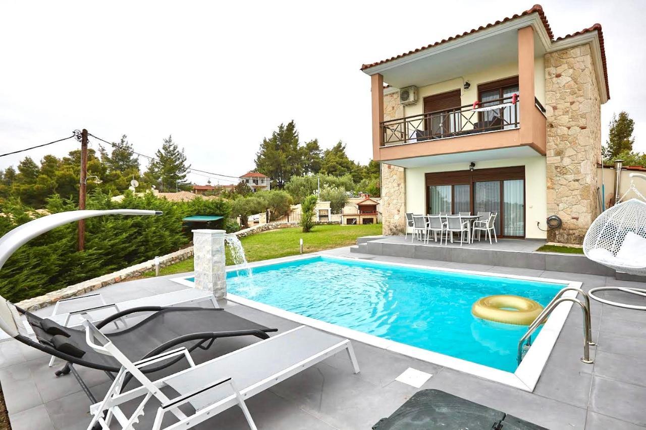 Earthy Boutique Luxurious House -Marble Luxury House Paliouri Exterior foto